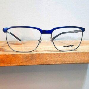 NEW Rx'able Eyeglass Frame, ARNETTE, blue metal 54 17 145 lightweight business